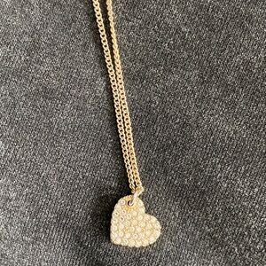 Gold Heart Pendant Necklace